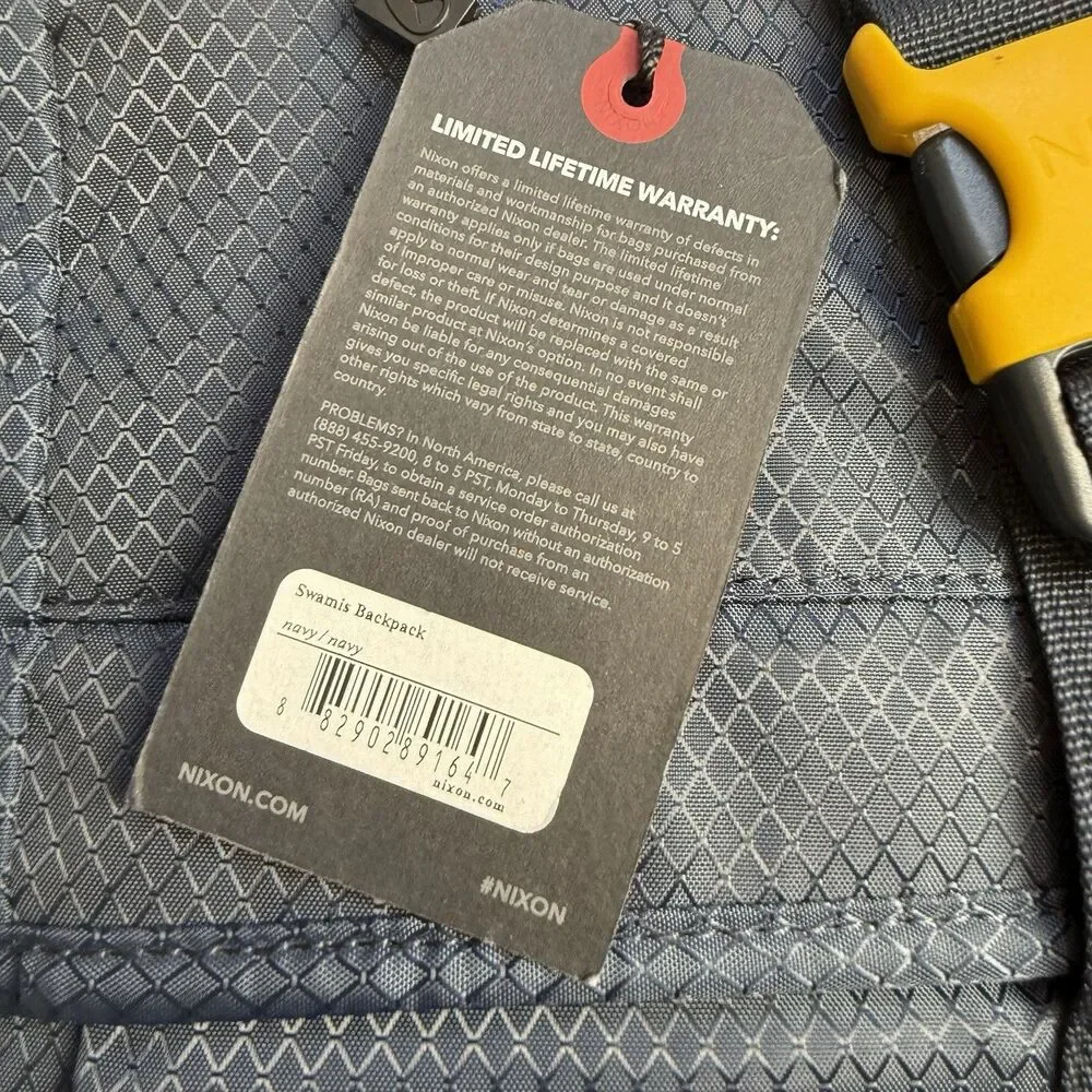 NIXON Swamis Rolltop Backpack In Navy New